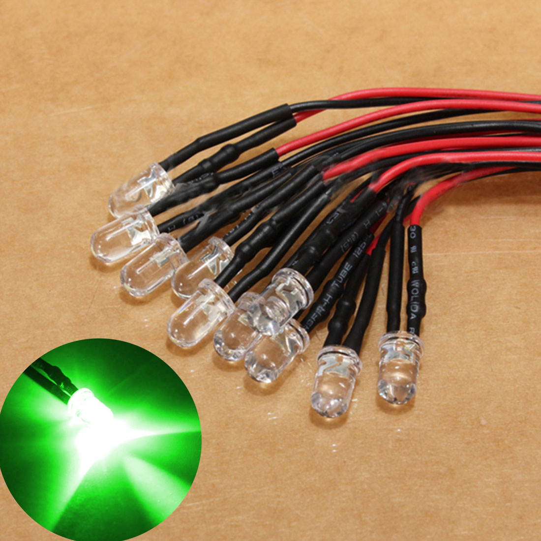 Decor Lighting Hours - 10個/ロット DC 12V 高品質LED電球 10個入り 事前配線済み
