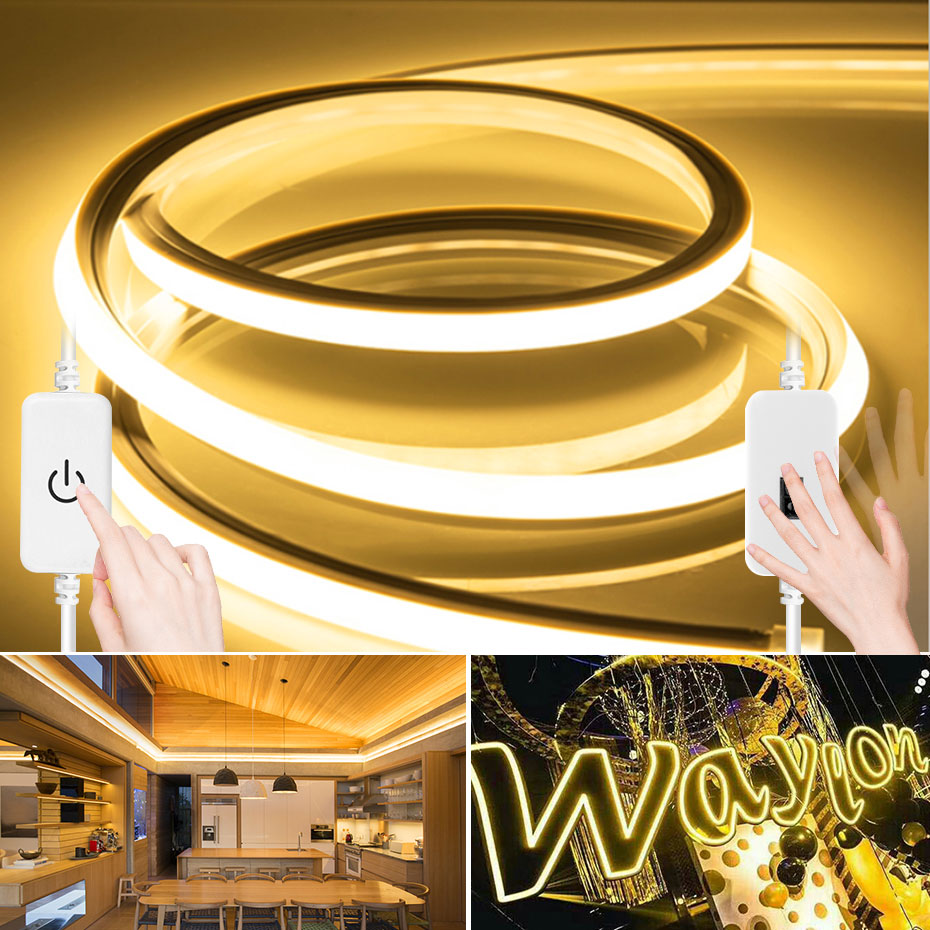 Decor Lighting Hours - LED ストリップライト 2835SMD DC12V ハンドスイープスイッチ柔軟なネオンロープライト IP67