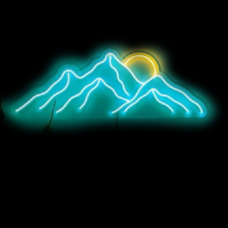 Lighting Decor Sunrise - ネオンサイン マウンテンネオンサイン サンライズ ホームデコレーション サンライズルームデコレーション サンセット