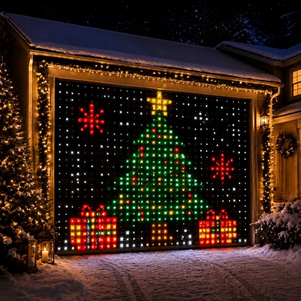 Fairy Light Curtain - スマートRGB LEDカーテンライト、Bluetoothアプリ制御、ピクセル表示ストリングライト、窓のホリデーデコレーション用