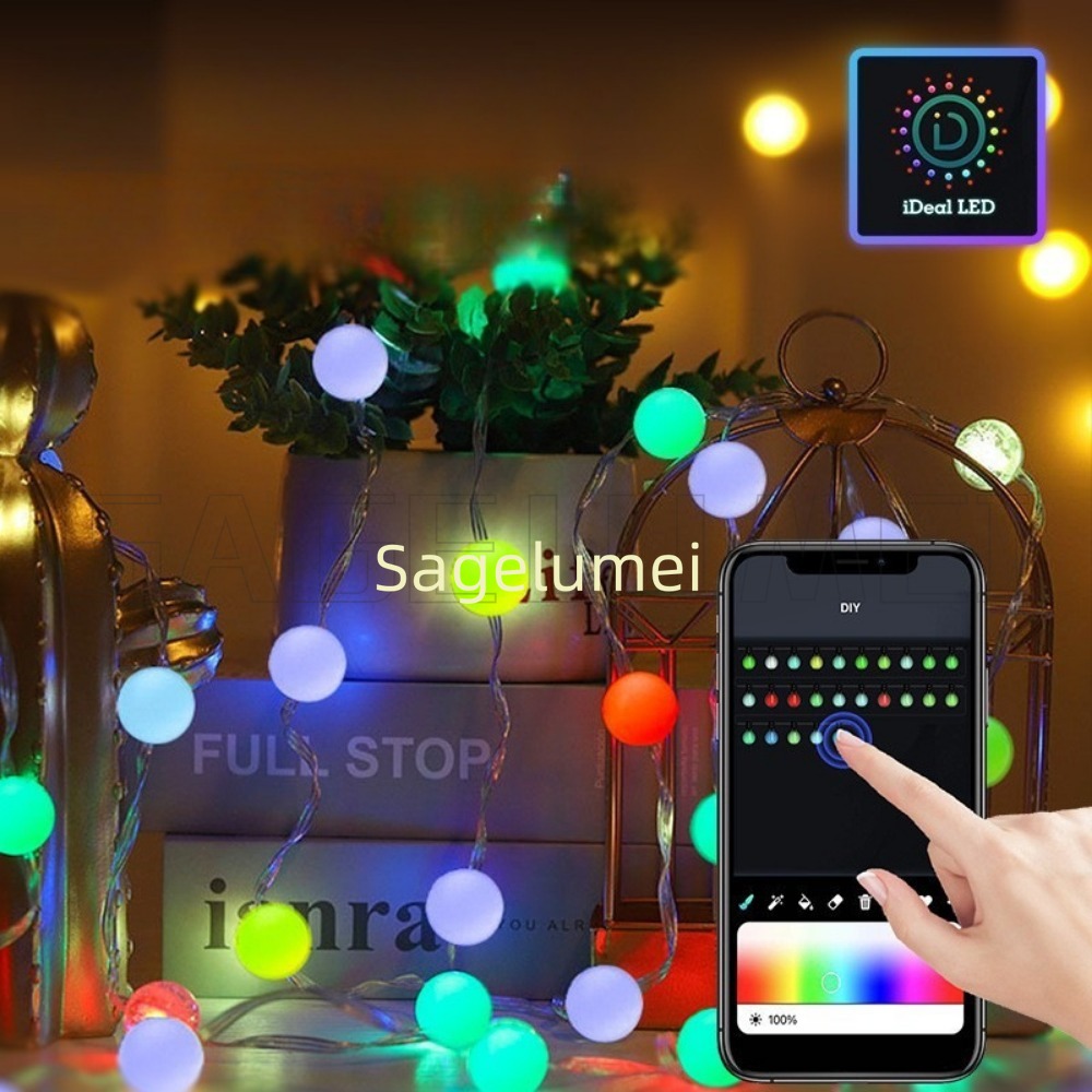 Fairy Light Curtain - RGB ドリームカラー WS2812B LED ストリップ スマートアプリ