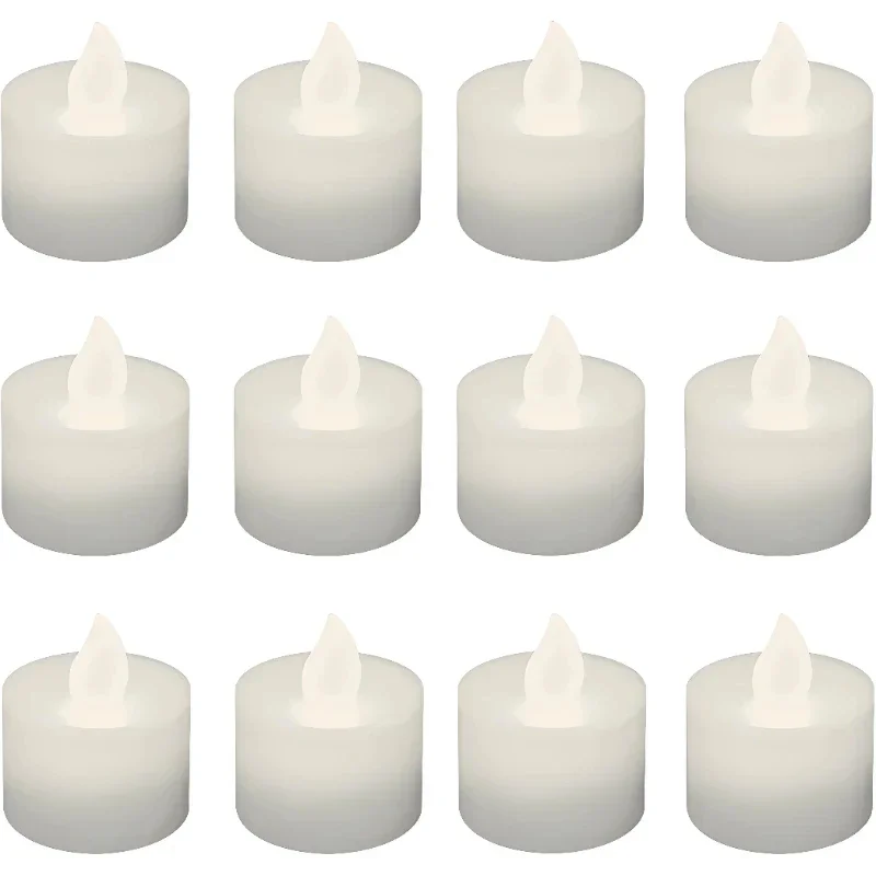 Wedding Lighting And Decor - 新しいデザインのリアルな揺らめきのある炎のないLEDティーライト、結婚式や家の装飾用の温かみのあるフェイクキャンドルランプ