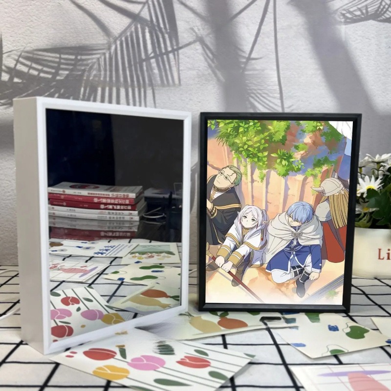 Lighting Decor And Beyond - フリーレン・ビヨンド・ジャーニーズ・エンド LEDミラーライトペインティング 8インチ アニメナイトライト 3色調光可能 タッチコントロール