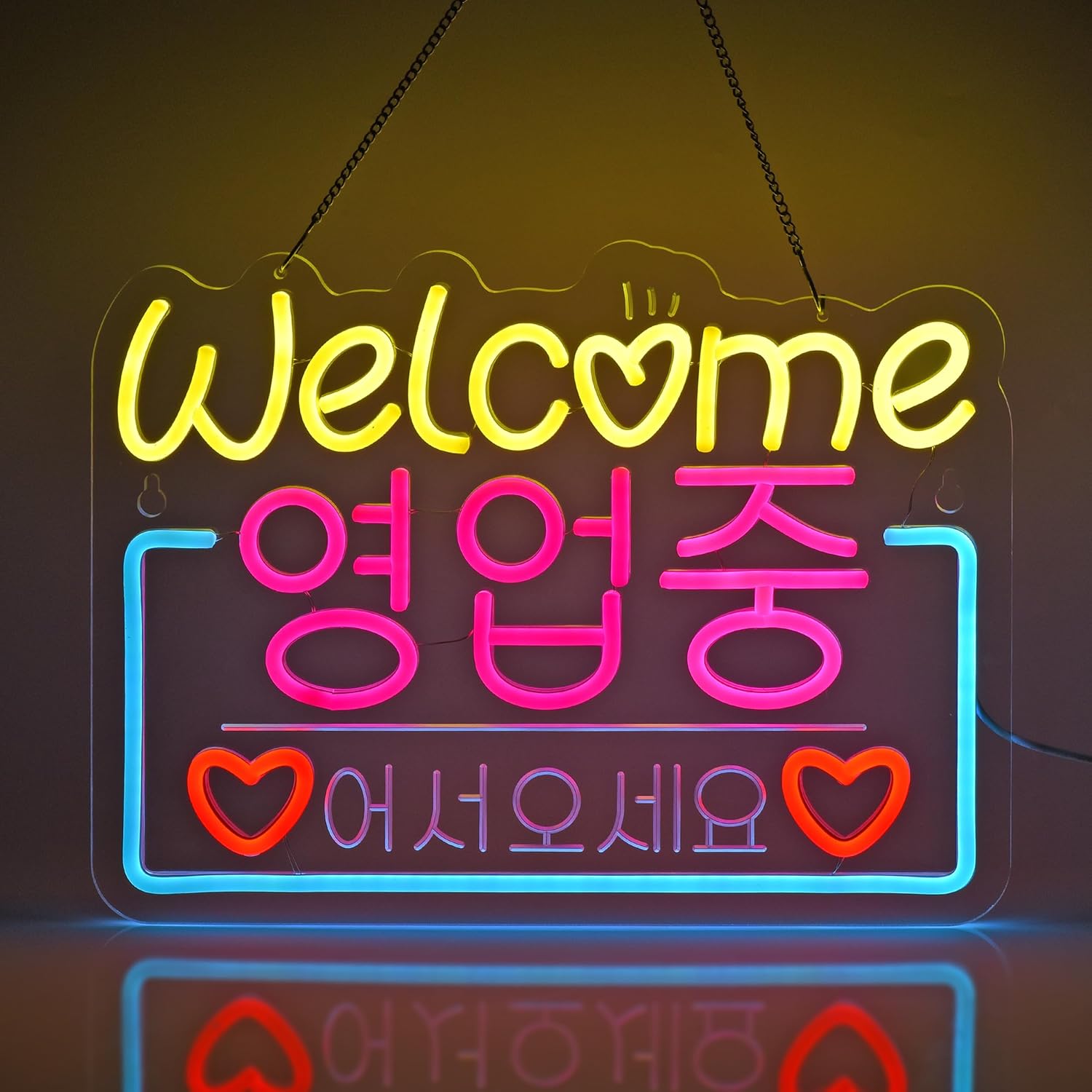 Decor Lighting Sales - 韓国ウェルカムセールネオンサインネオンライトレストランストアサロンショップカフェバーマーケットパーティー装飾USB調光可能