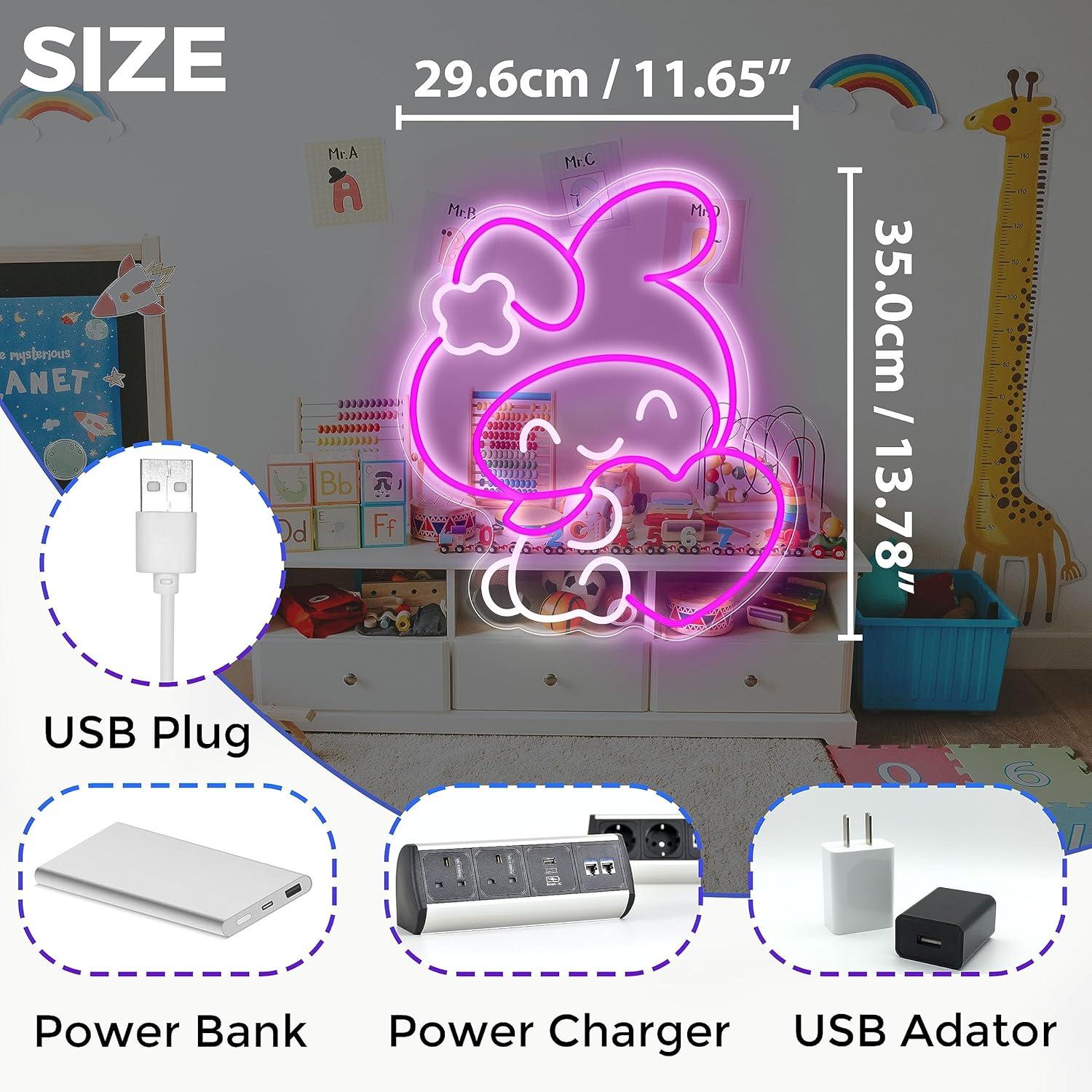 アニメネオンサイン日本語LEDネオンライト寝室ゲームルームリ - Led Lighting Wall Decor のレビューと価格