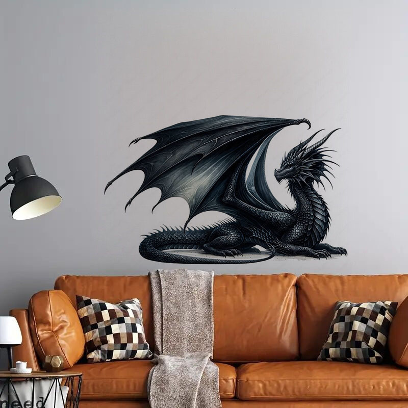 Fiery Majestic Dragon トイレステッカー - Lighting Mcqueen Bedroom Decor のレビューと価格