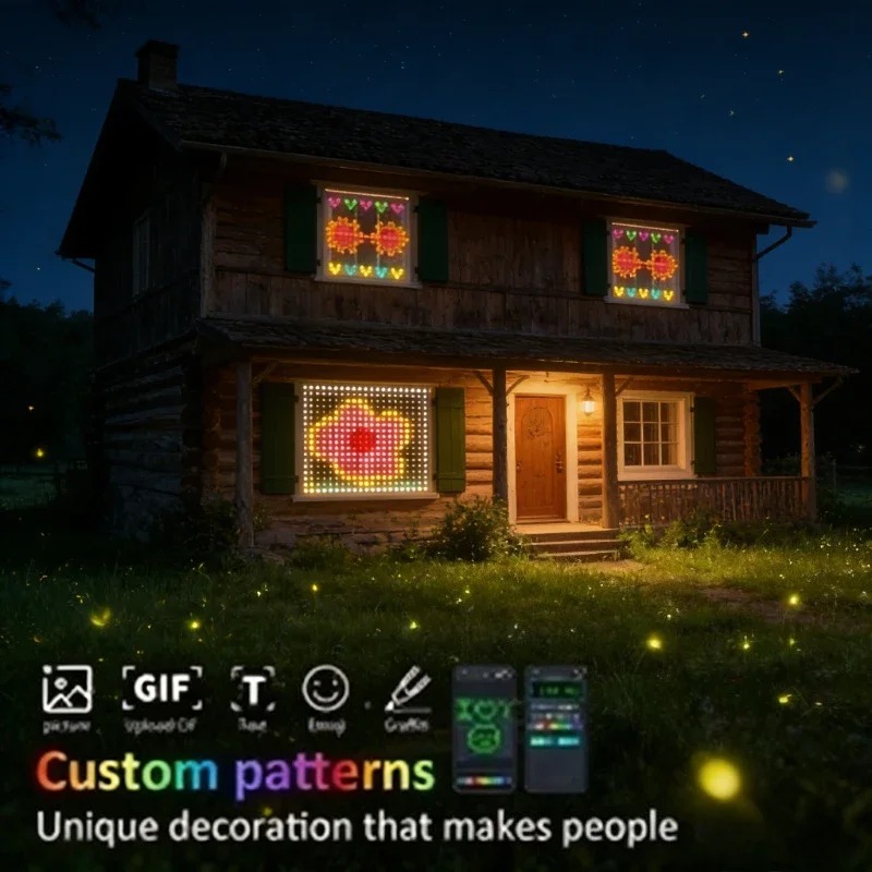 LEDカーテンライト USB電源、アプリ制御 DIYウィンド - Fairy Light Curtain のレビューと価格