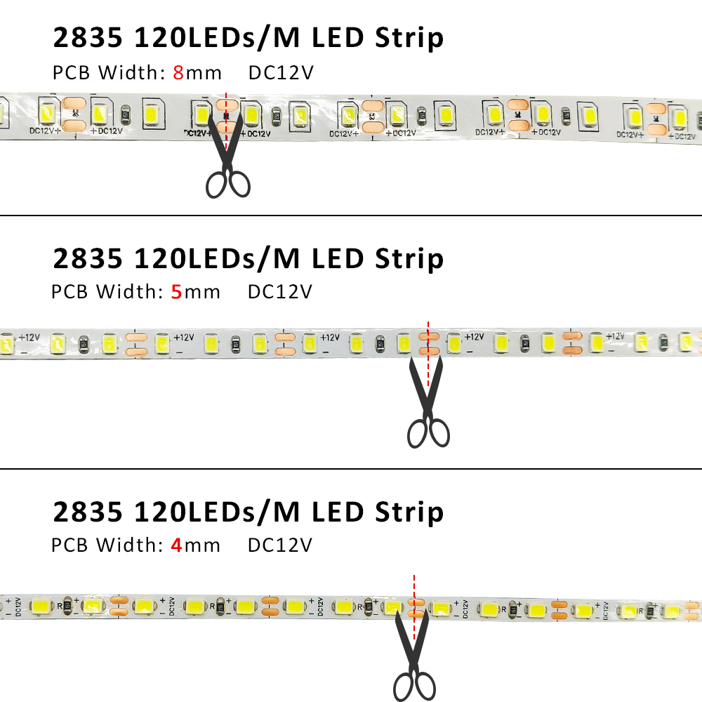 12V 5m LEDストリップライト SMD 2835 5m - Decor Lighting Hours のレビューと価格