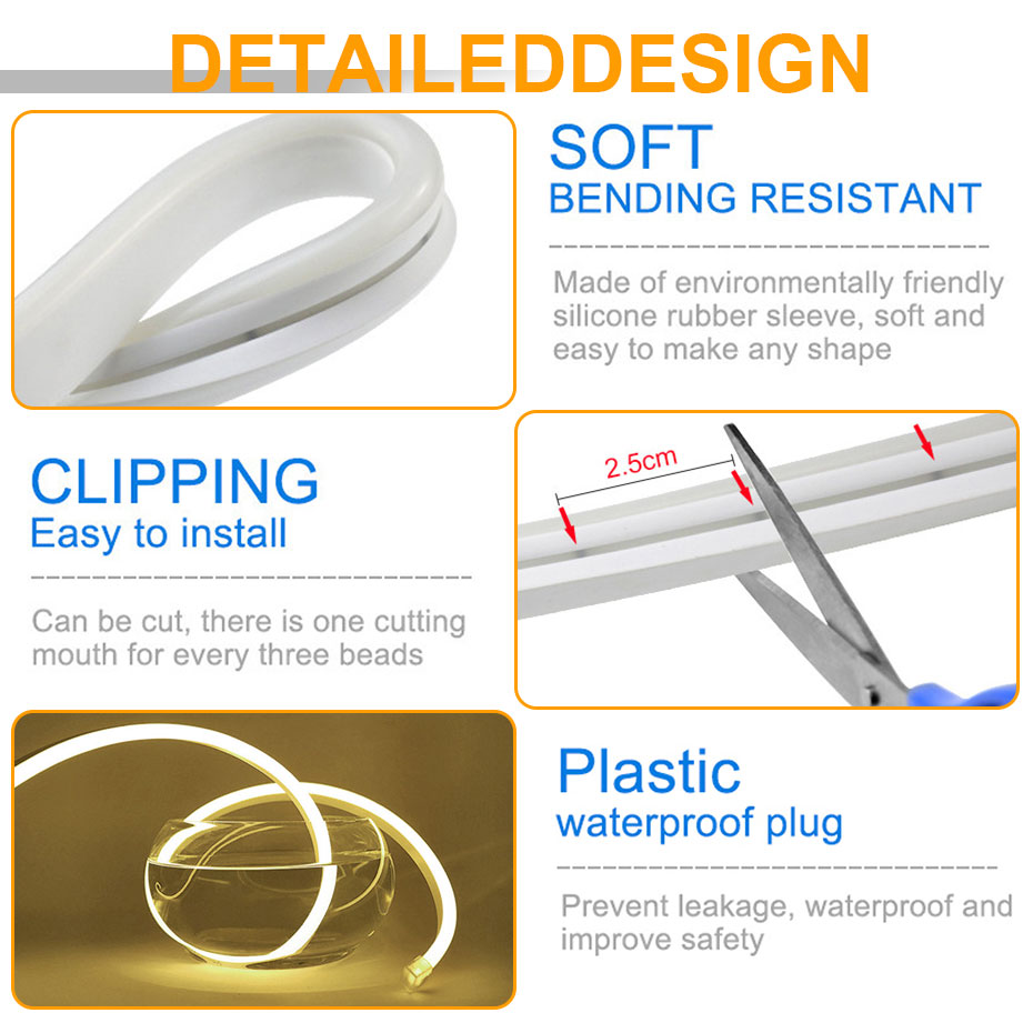LED ストリップライト 2835SMD DC12V ハンド - Decor Lighting Hours のレビューと価格