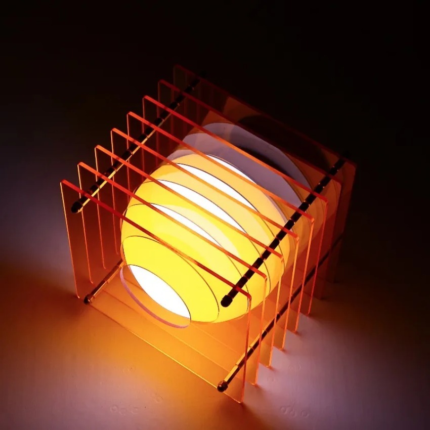 DIY アクリル千層ランプムーンランプデスクトップ装飾中断雰 - Lighting Decor For Room のレビューと価格
