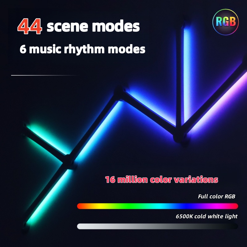 新しい無料スプライシング DIY RGB カラフルな雰囲気ラ - Foyer Lighting Wall Decor のレビューと価格