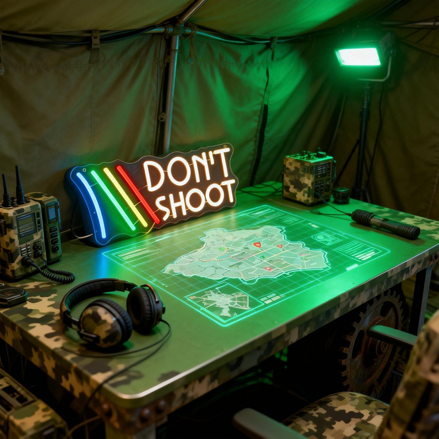 Don't Shoot ネオンサイン レインボー – 平和を - Led Lighting Wall Decor のレビューと価格