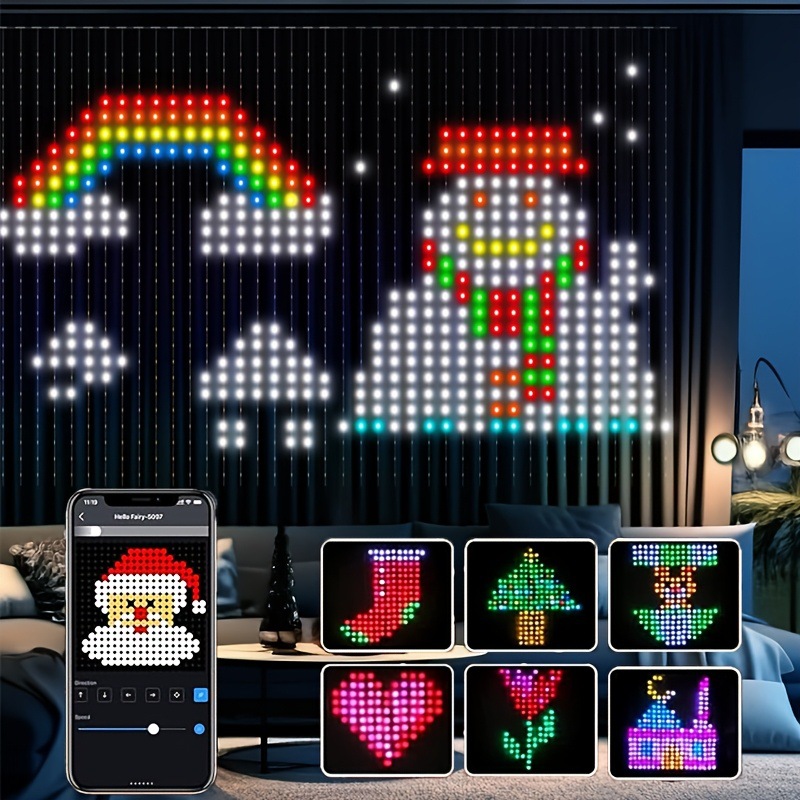 お祭り用LEDカーテンライト、音楽同期＆リモコン付き、屋外ク - Fairy Light Curtain のレビューと価格
