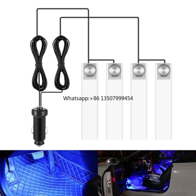 車の雰囲気ライト 12 V インテリア装飾ランプ自動車周囲照 - Decor Lighting & Decor Fires のレビューと価格