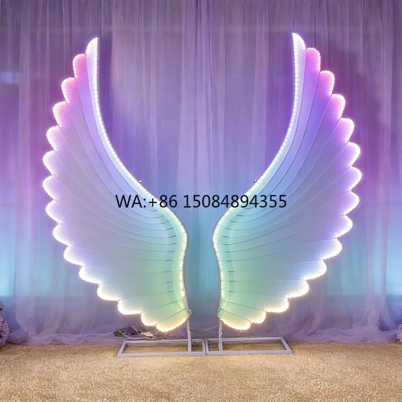 光る天使の羽ライト小道具 カラフルファンタジーLEDウィング - Wedding Lighting And Decor のレビューと価格