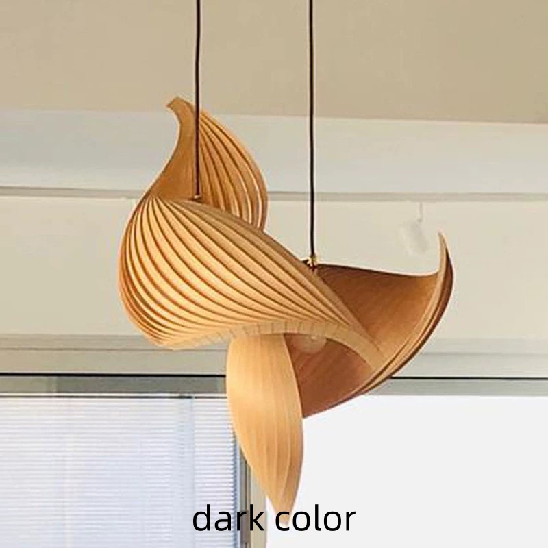 日本のユニークな木製 LED ペンダントランプクリエイティブ - Japanese Lighting Decor のレビューと価格