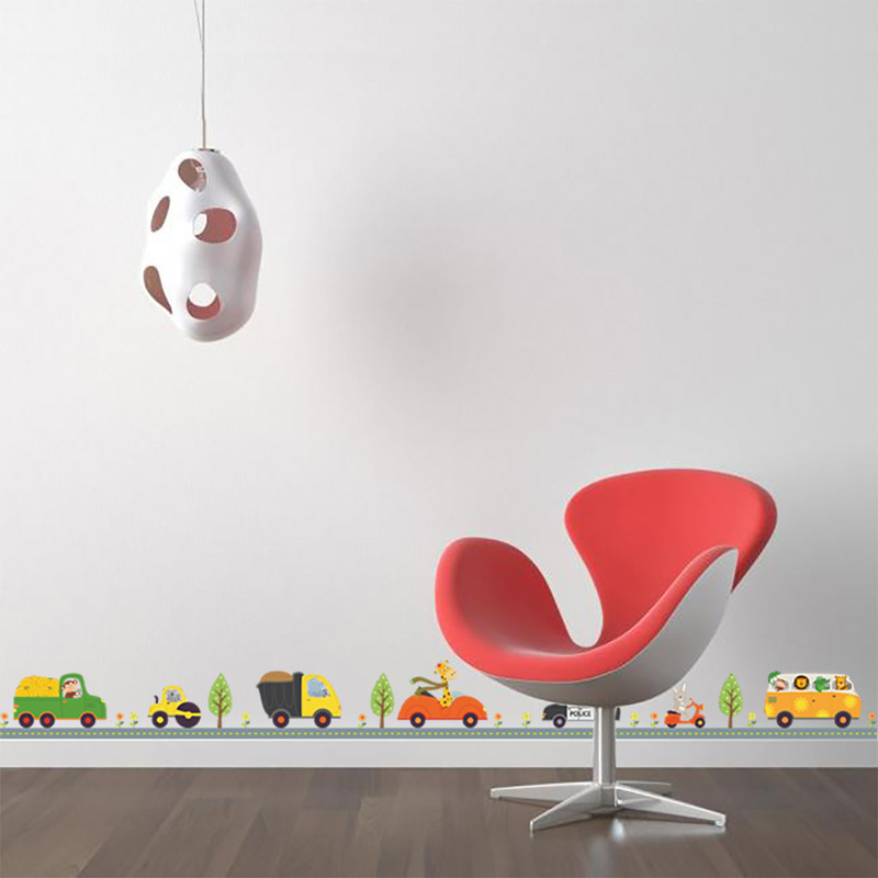 漫画の動物の車のウォールステッカー,子供部屋の装飾,背景の装 - Lighting Mcqueen Bedroom Decor のレビューと価格