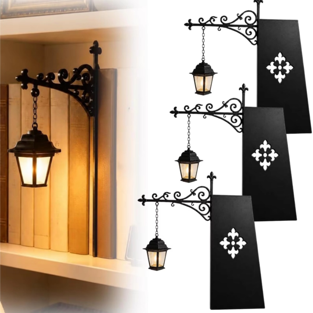 ライブラリーランタン装飾本棚照明レトロライブラリーランタン本 - Decor Lighting & Decor Fires のレビューと価格