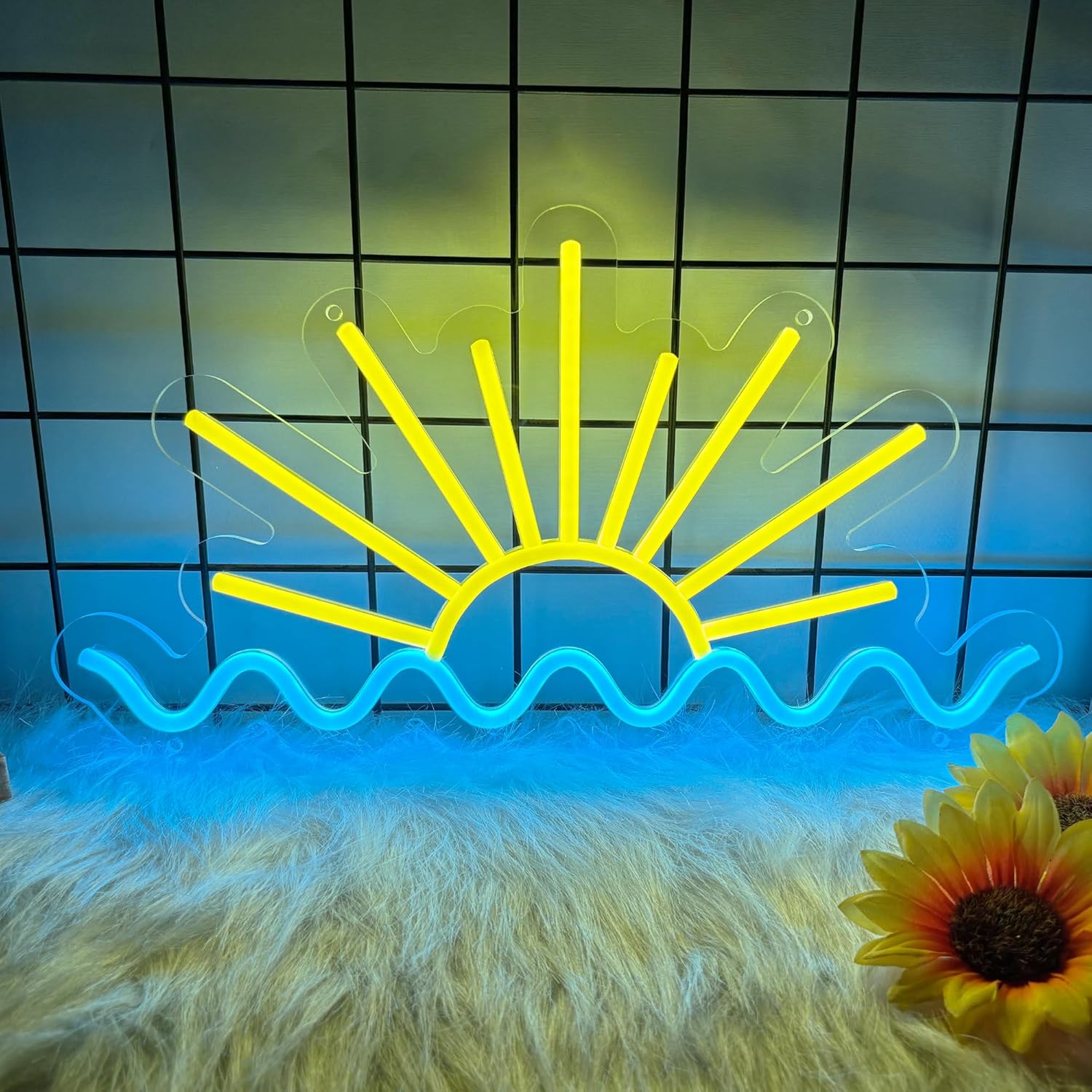 サンライズオーシャンウェーブネオンサイン USB調光式LED - Lighting Decor Sunrise のレビューと価格