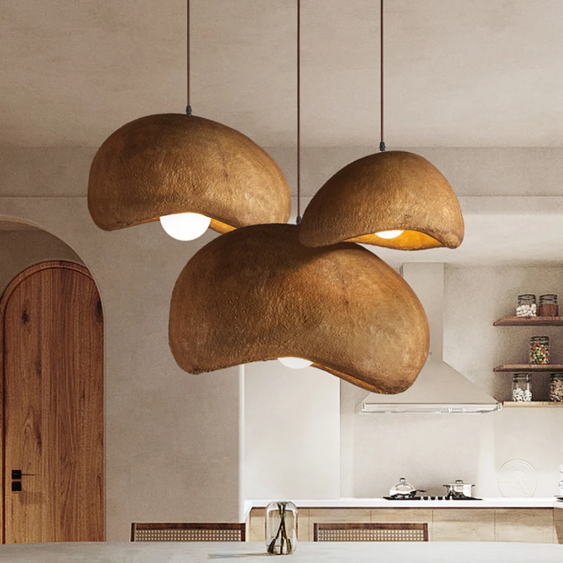 Wabi-Cababi-日本のパン,樹脂製の吊り下げ式LED - Japanese Lighting Decor のレビューと価格