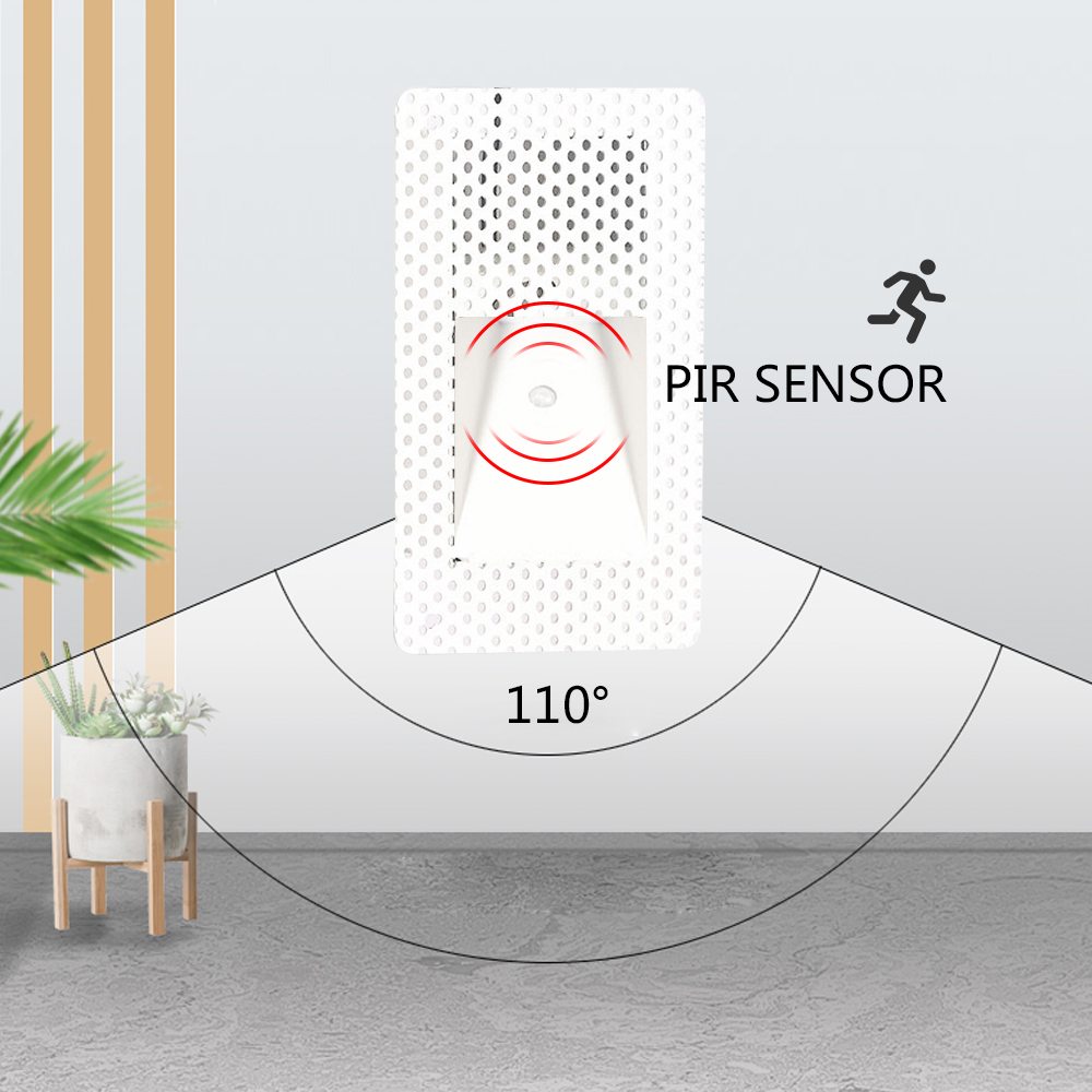 Sandiy-センサー付きの埋め込み型ウォールライト,モダン - Foyer Lighting Wall Decor のレビューと価格