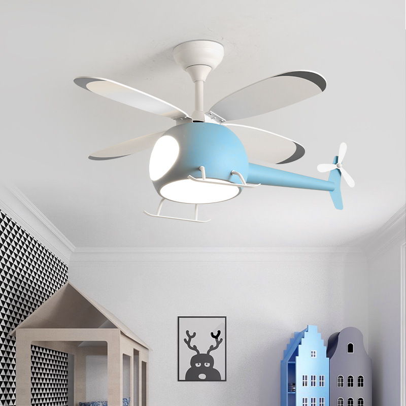 現代のクリエイティブ漫画飛行機ファンライトシンプルな装飾 L - Decor Lighting & Decor Fires のレビューと価格