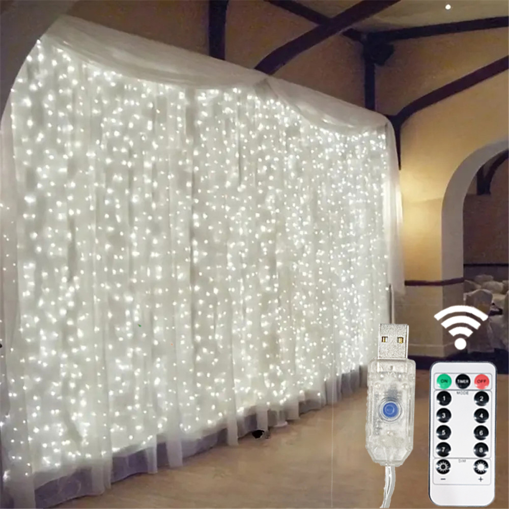 LEDカーテンライト クリスマス ハロウィン ガーランドラン - Fairy Light Curtain のレビューと価格